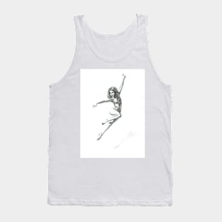 Leaping Lady Ballet Dancer Tank Top